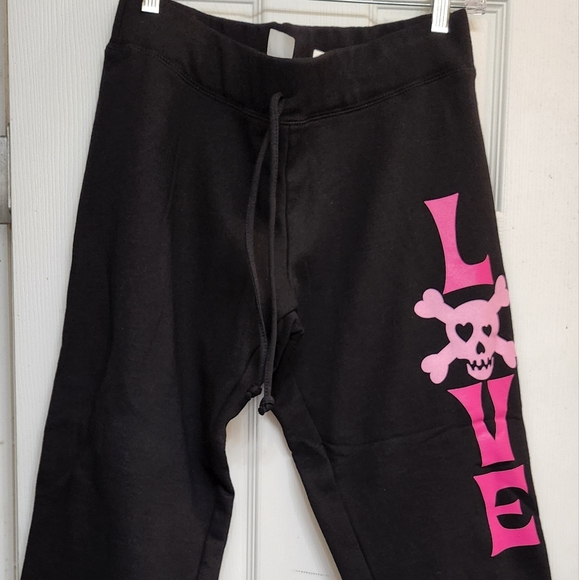 NWT Black "Love" Sweatpants - Picture 1 of 7